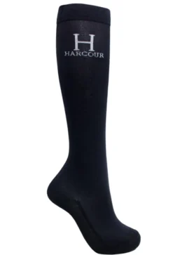HARCOUR 2 PAIRES DE CHAUSSETTES BADMINTON NOIR>Femme Chaussettes D'Équitation·|Chaussettes D'Équitation·