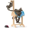 SCHLEICH ACCESSOIRES CHARIOT PORTE SELLE ET BRIDES>Enfant Figurines·Figurines Liées À L'Équitation