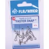 FLASHMER AGRAFE FASTER SNAP N° 4> Montages Surf Casting·Émerillons Mer, Sleeves Et Attaches