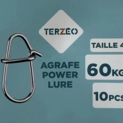 TERZEO PÊCHEURS AGRAFES POWER LURE X10><noscript><img width=