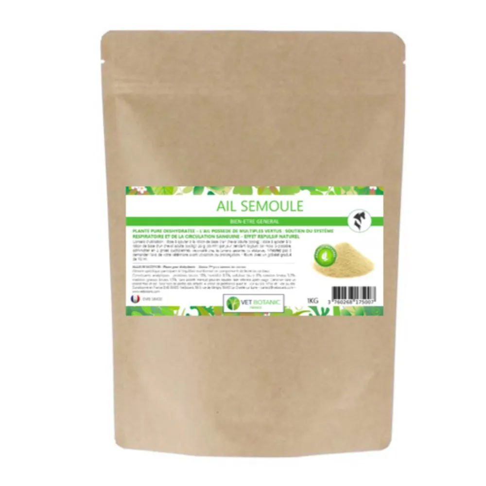 VET BOTANIC AIL EN SEMOULE 1KG> Compléments Alimentaires·Ail Et Immunité