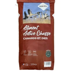 TERZEO VOS ANIMAUX ALIMENT ACTIVE CHASSE CANARDS ET OIES 20KG> Élevage Canards, Sauvagines Et Oies·Alimentation Active|Élevage Canards, Sauvagines Et Oies·Alimentation Active