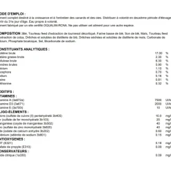 TERZEO VOS ANIMAUX ALIMENT ENTRETIEN CANARDS ET OIES 20KG> Élevage Canards, Sauvagines Et Oies·Alimentation Entretien|Élevage Canards, Sauvagines Et Oies·Alimentation Entretien