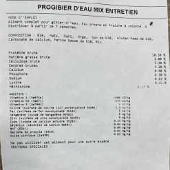 PROGIBIER ALIMENT MIX ENTRETIEN 20KG> Élevage Canards, Sauvagines Et Oies·Alimentation Entretien|Élevage Canards, Sauvagines Et Oies·Alimentation Entretien