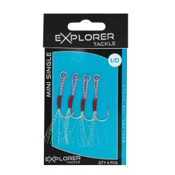EXPLORER TACKLE ASSIST HOOKS MINI SINGLE> Tetes Plombées Et Accessoires Leurres Mer·Hameçons De Réarmement Leurres Mer