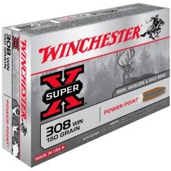 WINCHESTER BALLES 308 WIN PP SUPER X 150GR> Munitions Rayées Pour Le Grand Gibier·Balles 308 Winchester