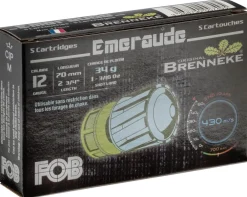 FOB BALLES EMERAUDE 12/34G> Cartouches De Chasse Calibre 12·Balles Fusils