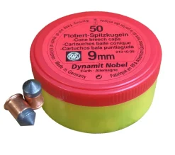 RWS BALLES 9MM CONIQUE X50> Cartouches De Chasse Petit Calibre·Cartouches De Plomb Calibre 9Mm