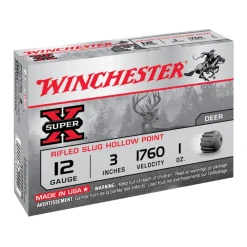 WINCHESTER BALLES SLUG SUPER-X RIFLED 12/76 28G X5> Cartouches De Chasse Calibre 12·Balles Fusils