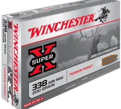 WINCHESTER BALLES 338WM PP 200GR> Munitions Rayées Pour Le Grand Gibier·Balles 338 Winchester Magnum