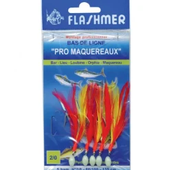 FLASHMER BAS DE LIGNE PLUME PRO MAQUER PERLES 7HA> Bas De Ligne Mer Bateau·Bas De Ligne Plumes