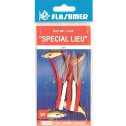 FLASHMER BAS DE LIGNE SPECIAL LIEU 5HAM 2/0 R/BL> Bas De Ligne Mer Bateau·Bas De Ligne Tubes Et Octopus