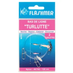 FLASHMER BAS DE LIGNE TURLUTTE FIXE 2 POTENCES> Leurres Durs Mer·Turluttes Et Accessoires