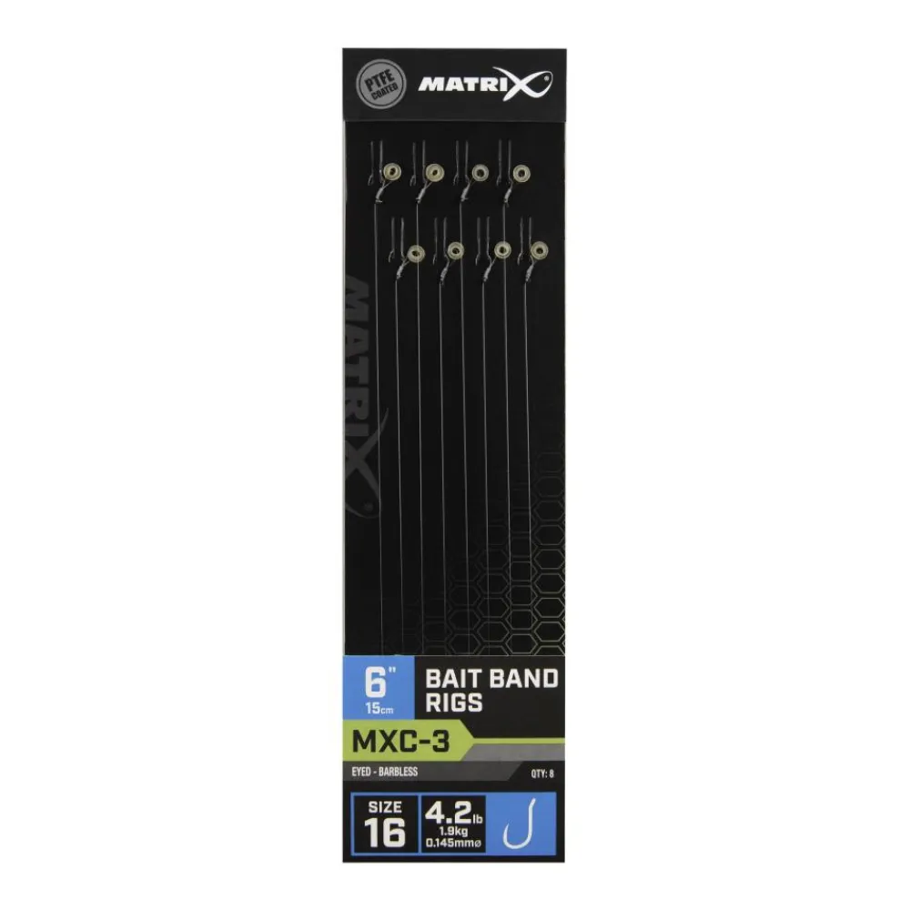 MATRIX BAS LIGNE MXC-3 BAIT BAND 10CM X8> Accessoires Pêche Au Feeder·Accessoires Feeder Matrix