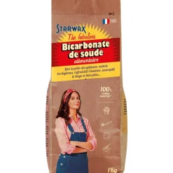 STARWAX THE FABULOUS BICARBONATE DE SOUDE ALIMENTAIRE1KG> Ingrédients Ménagers·Bicarbonates