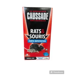 CAUSSADE BLOC RATS SOURIS FORTE INFESTATION 300GR> Lutte Contre Les Rongeurs·Souricides Et Raticides Pâte Et Bloc