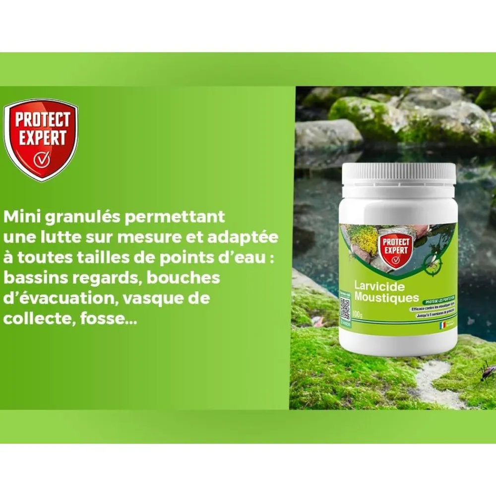 PROTECT EXPERT BLOC TRAITEMENT EAU ANTI MOUSTIQUES> Lutte Contre Les Insectes·Pièges Contre Les Moustiques