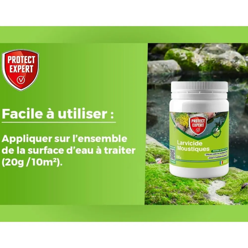 PROTECT EXPERT BLOC TRAITEMENT EAU ANTI MOUSTIQUES> Lutte Contre Les Insectes·Pièges Contre Les Moustiques
