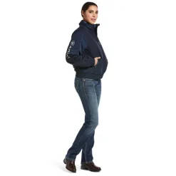 ARIAT BLOUSON STABLE TEAM MARINE FEMME><noscript><img width=
