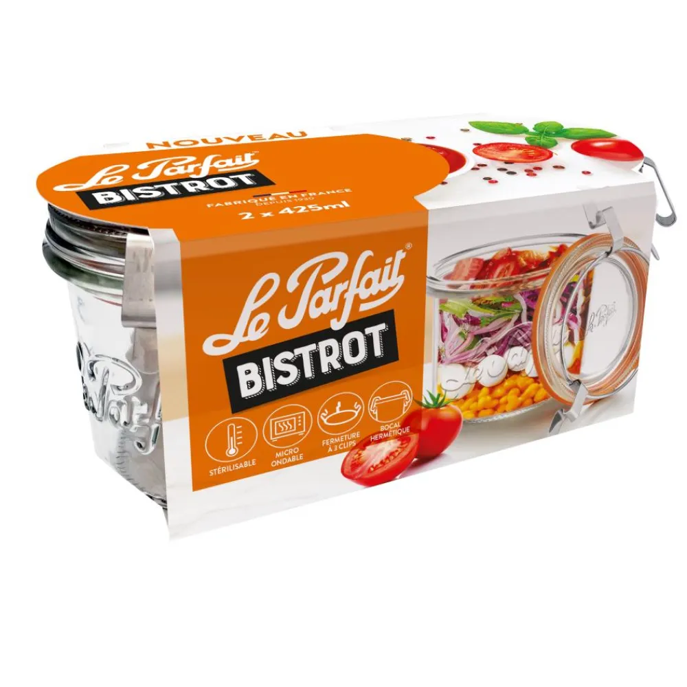 LE PARFAIT BOCAL BISTROT 425ML X2> Conservation·Bocaux À Stériliser