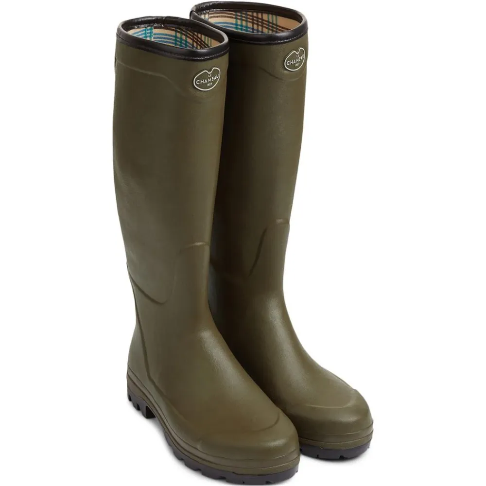 LE CHAMEAU BOTTE COUNTRY CROSS JERSEY VERT>Homme Bottes·Bottes Caoutchouc|Bottes·Bottes Caoutchouc