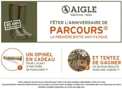 AIGLE BOTTE PARCOURS 2 ISO BRUN><noscript><img width=