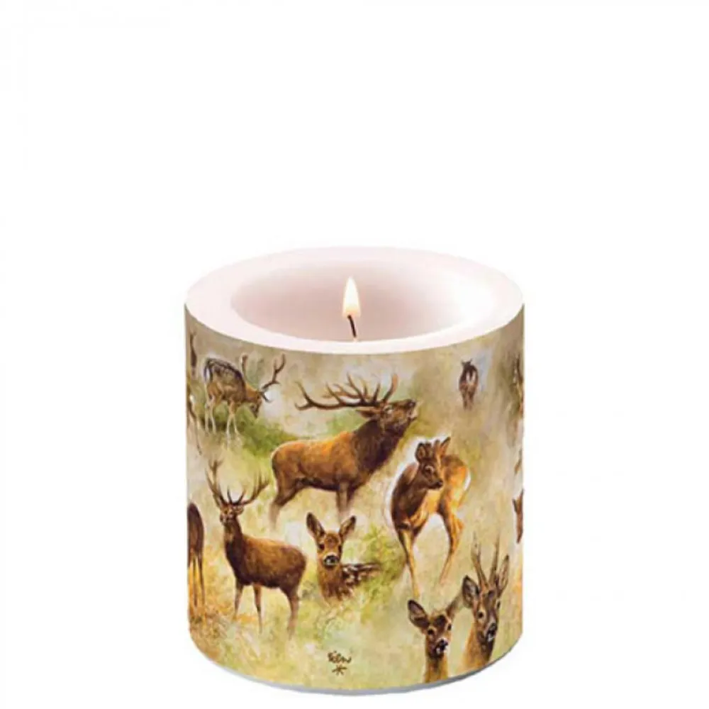 AMBIENTE BOUGIE PM COLLAGE DE CERFS> Décorations D'Intérieur·Décorations D'Intérieur