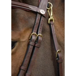 HFI BRIDON CUIR FONCTIONAL HAVANE><noscript><img width=