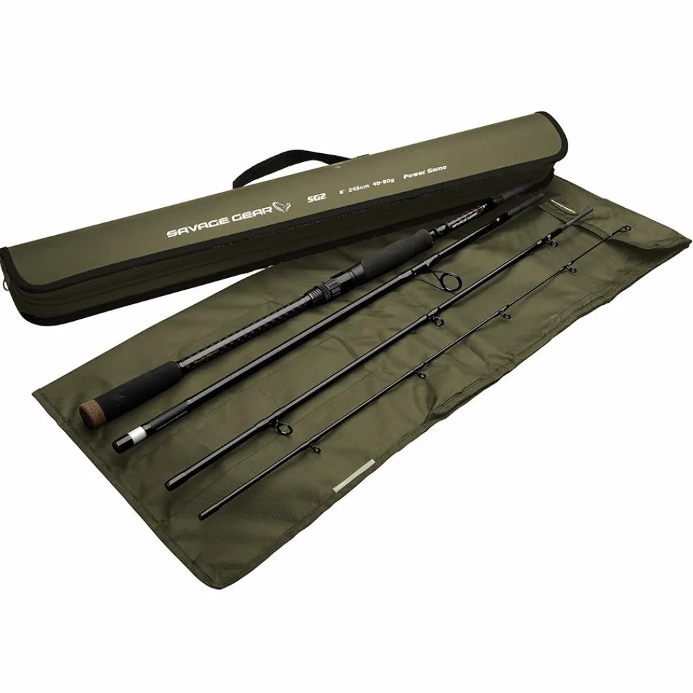 SAVAGE GEAR CANNE SG4 MEDIUM GAME 2M15 10/40GR> Cannes Carnassiers Spinning·Cannes Spinning Savage Gear