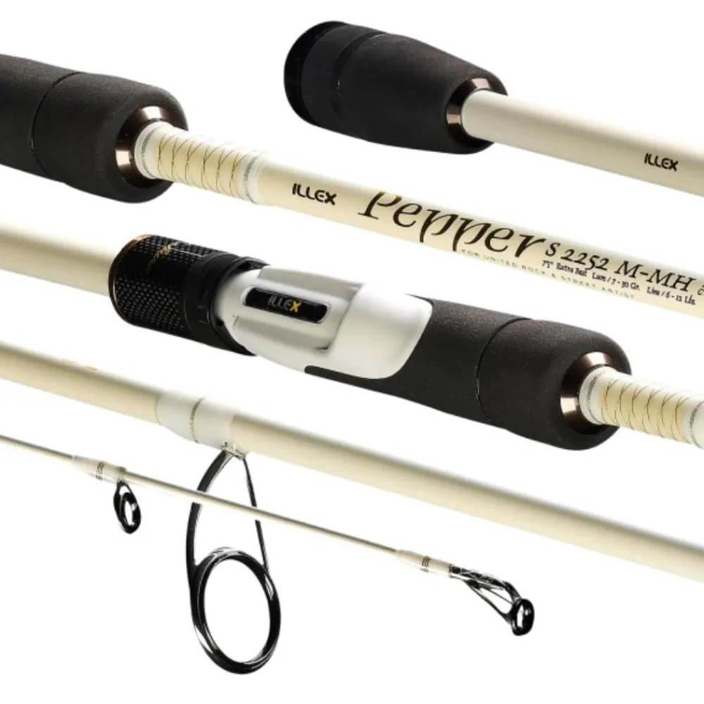 ILLEX CANNE SPINNING PEPPER X5 2252 M-MH SILVER OPS> Cannes Carnassiers Spinning·Cannes Spinning Illex