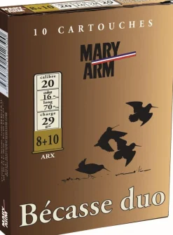 MARY ARM CARTOUCHES BECASSE DUO 20/29G> Cartouches De Chasse Calibre 20·Cartouches De Plomb Bécasse