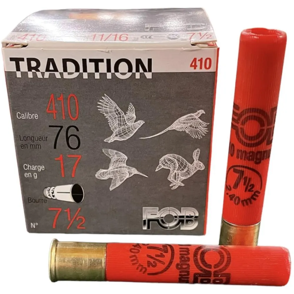 FOB CARTOUCHES DE CHASSE AU PETIT GIBIER EN CALIBRE .410 MAGNUM> Cartouches De Chasse Petit Calibre·Cartouches De Plomb Calibre 12Mm Et 410