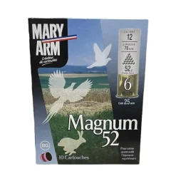 MARY ARM CARTOUCHES MAGNUM BG 12MAG 52G BG X><noscript><img width=