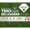 TERZEO CHASSEURS CARTOUCHES NEW BIO TRIO BECASSIERE 12/70 34G> Cartouches De Chasse Calibre 12·Cartouches De Plomb Bourre Dégradable