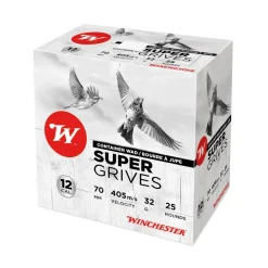 WINCHESTER CARTOUCHES SUPER GRIVES 12/70 32G B> Cartouches De Chasse Calibre 12·Cartouches De Plomb Petit Migrateur