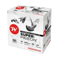 WINCHESTER CARTOUCHES SUPER PIGEON 12/70 36G B> Cartouches De Chasse Calibre 12·Cartouches De Plomb Bourre À Jupe 35G À 36G