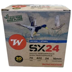 WINCHESTER CARTOUCHES SX24 20/70 24G BJ HP> Cartouches De Chasse Calibre 20·Cartouches De Substitut Haute Pression Bourre À Jupe