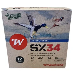 WINCHESTER CARTOUCHES SX34 12/70 34G HP> Cartouches De Chasse Calibre 12·Cartouches De Substitut Haute Pression Bourre À Jupe