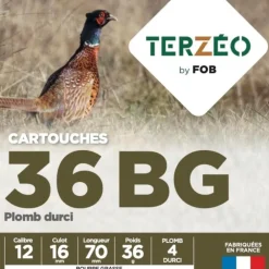 TERZEO CHASSEURS CARTOUCHES T&E 12/70 36 BG X25><noscript><img width=