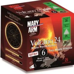 MARY ARM CARTOUCHES VOLCANO 28/24G N6 X25> Cartouches De Chasse Calibre 24 Et 28·Cartouches De Plomb Bourre À Jupe