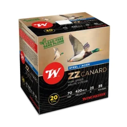 WINCHESTER CARTOUCHES ZZ CANARD 20/70 25G BJ X> Cartouches De Chasse Calibre 20·Cartouches De Substitut Haute Pression Bourre À Jupe