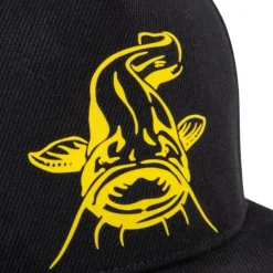 BLACK CAT CASQUETTE NOIRE FLAT PEAK><noscript><img width=