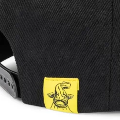 BLACK CAT CASQUETTE NOIRE FLAT PEAK><noscript><img width=