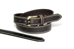 BOYER CEINTURON CUIR MARRON>Homme Accessoires·Ceintures