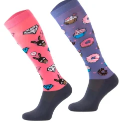 TERZEO CAVALIERS CHAUSSETTES DESIGN GATEAUX>Femme Chaussettes D'Équitation·|Chaussettes D'Équitation·