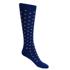 TERZEO CAVALIERS CHAUSSETTES FANTAISIE POIS BLEU>Femme Chaussettes D'Équitation·|Chaussettes D'Équitation·