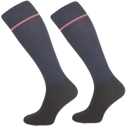 TERZEO CAVALIERS CHAUSSETTES FRANCE LIGNES MARINE>Femme Chaussettes D'Équitation·|Chaussettes D'Équitation·