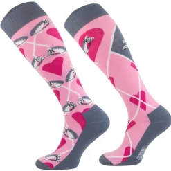 TERZEO CAVALIERS CHAUSSETTES FUN DESIGN HOBBY HORSE>Femme Chaussettes D'Équitation·|Chaussettes D'Équitation·