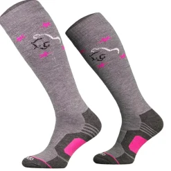 TERZEO CAVALIERS CHAUSSETTES HIVER GRISES>Femme Chaussettes D'Équitation·|Chaussettes D'Équitation·