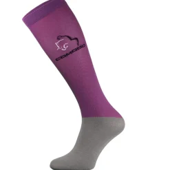 TERZEO CAVALIERS CHAUSSETTES MICROFIBRES BORDEAUX>Femme Chaussettes D'Équitation·|Chaussettes D'Équitation·